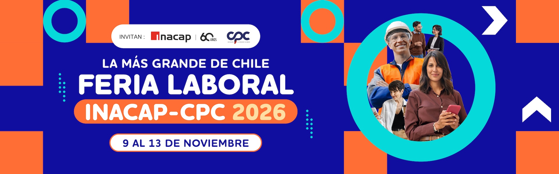 Feria Laboral INACAP-CPC 2026 en Santiago – Sedes INACAP …
