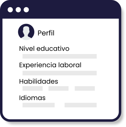 Segundo llena tu perfil, con esto las empresas sabrán que eres quien ellos buscan