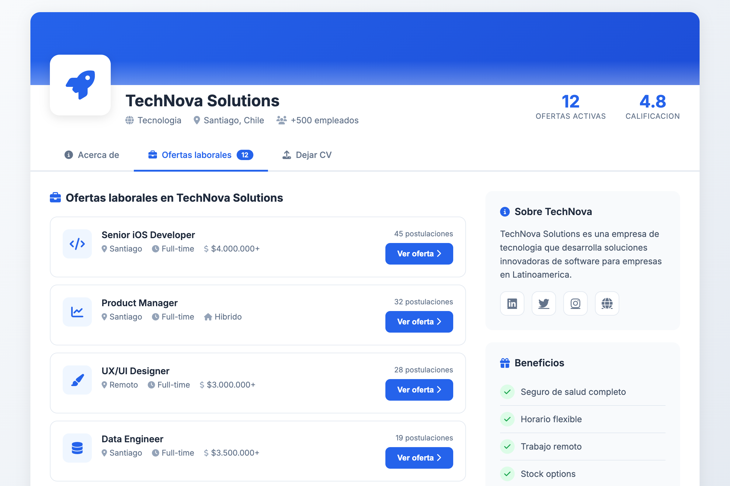 Portal de empresas Reqlut